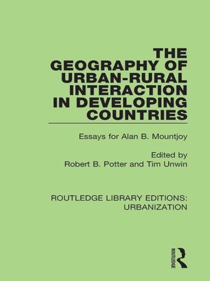 cover image of The Geography of Urban-Rural Interaction in Developing Countries